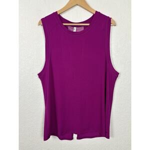 NEW‎ Fabletics Womens Athletic Top Size XL Eggplant Purple Workout Yogo Outdoors